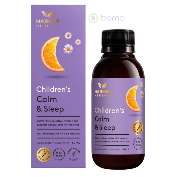 Harker Herbals, Children's Calm & Sleep Syrup, Travel Size, 100ml (7981911408892)