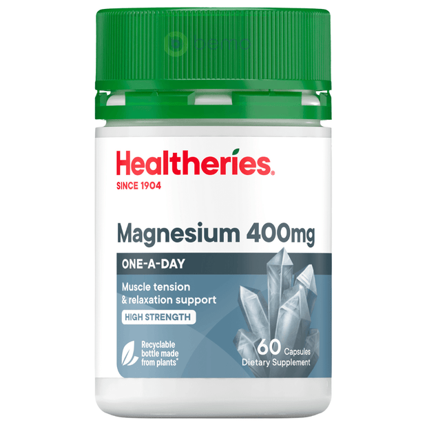 Healtheries, Magnesium 400mg, 60 Capsules (7760434397436)