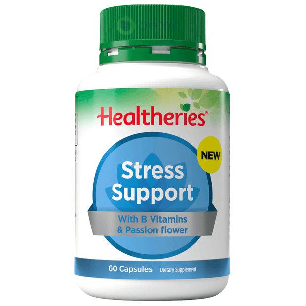 Healtheries, Stess Support with B vitamins & Passion Flower, 60 Capsules (7760434364668)
