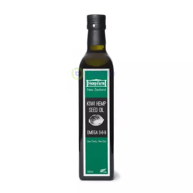 Hemp Farm, Kiwi Hemp Seed Oil, Bottle, 500ml (6537247719588)