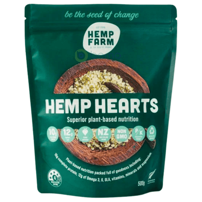 Hemp Farm, Hemp Hearts, 500g (7912551678204)