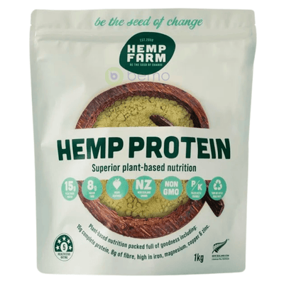 Hemp Farm, Pure Kiwi Hemp Protein Powder, 1kg (7593963782396)