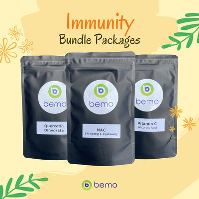 bemo, Immunity Bundle, NAC 100mg + Quercetin 50mg + Vitamin C 200mg (7962643693820)