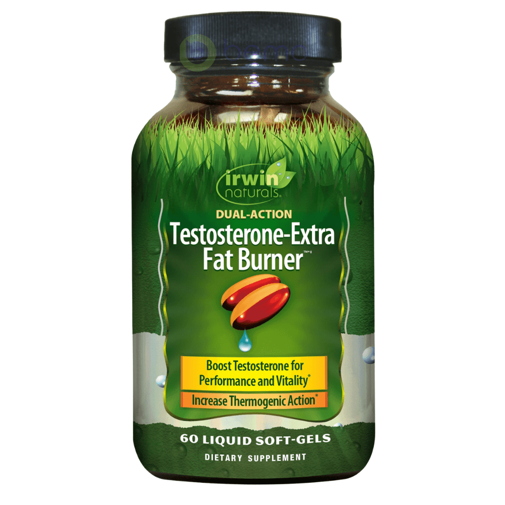 Irwin Naturals, Testosterone-Extra Fat Burner, 60 Softgels (6849265434788)
