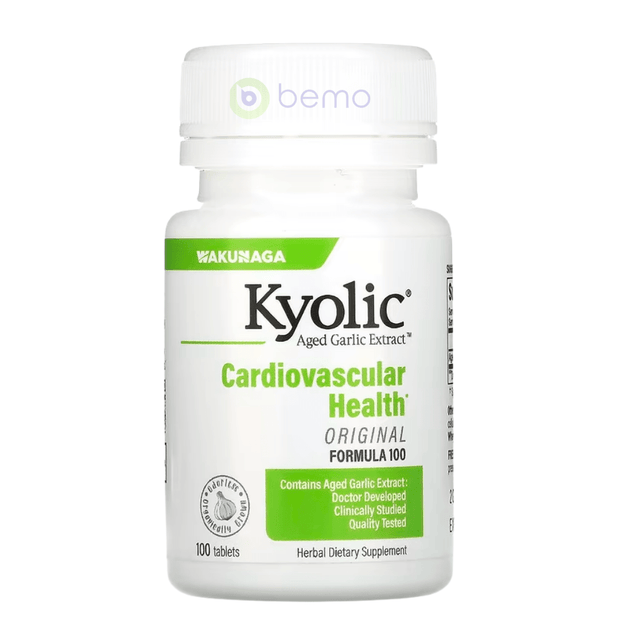 Kyolic , Aged Garlic Extract, Cardiovascular Health Original Formula 100, 100 Capsules (7866459029756)
