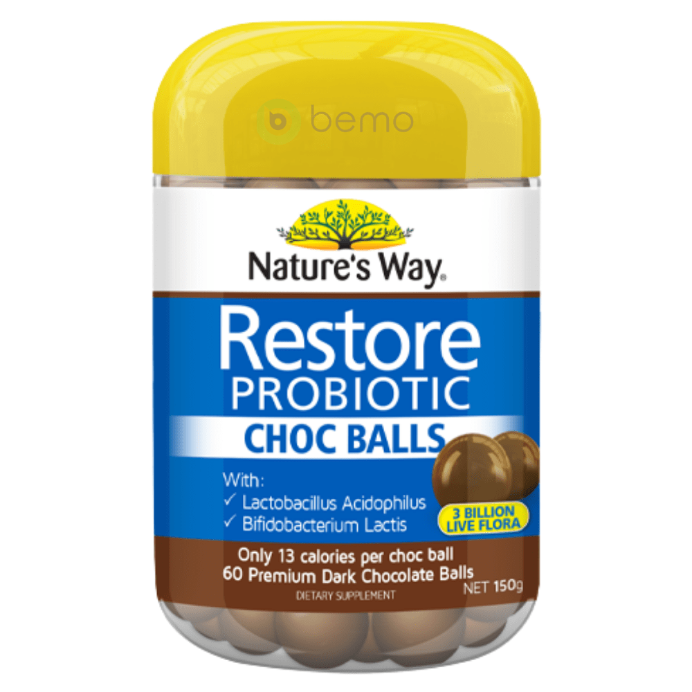 Nature's Way Adult Restore Probiotic Choc Balls 60s (6023970881700) (9028440457468)