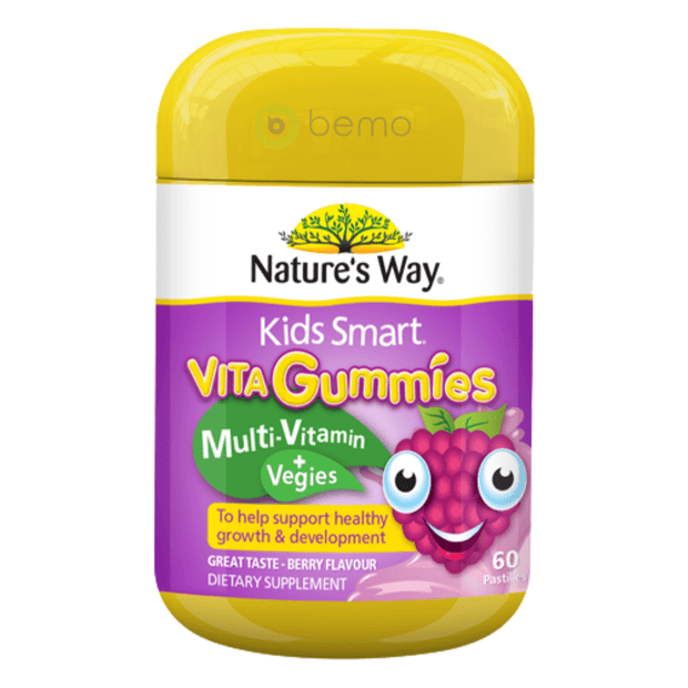 Nature's Way Kids Smart Vita Gummies Multi + Veges 60s (6023969964196)