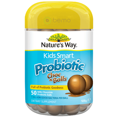 Nature's Way Kids Smart Probiotic Choc Balls 50s (6023970422948)