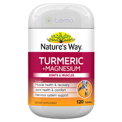 Nature's Way Turmeric + Magnesium 120s (6023970947236)