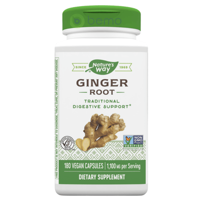 Nature's Way, Premium Ginger Root, 550mg, 180 VegCaps (6852092002468)
