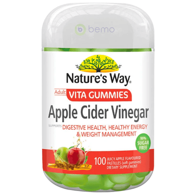 Nature's Way, Adult Apple Cider Vinegar Vita Gummies, 100 Gummies (7866461061372)