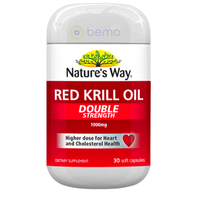 Nature's Way NZ, Red Krill Oil, Double Strength, 1000mg, 30 soft gels (7996652388604)