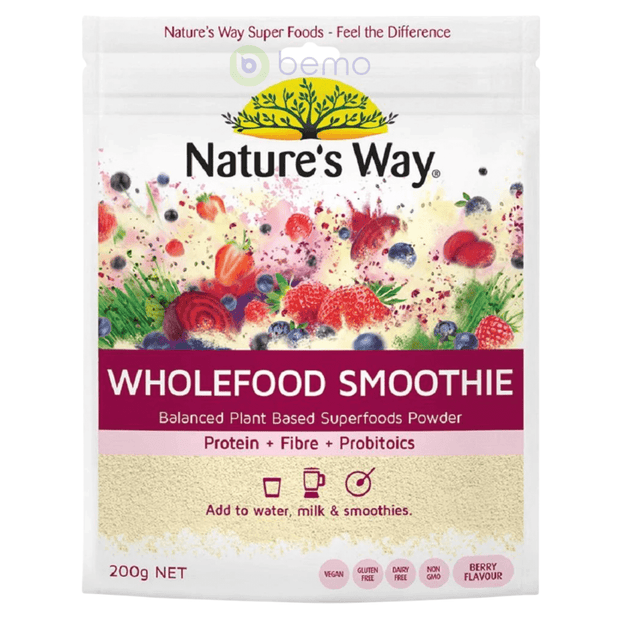Nature's Way, Superfood Wholefood Smoothie, Berry, 200g (8028123922684)