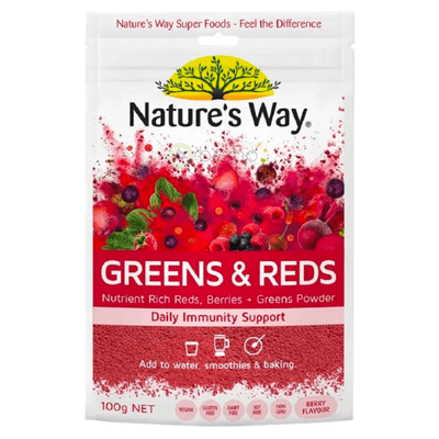 Nature's Way, Greens & Reds Superfood Powder, 100g (7856394076412)