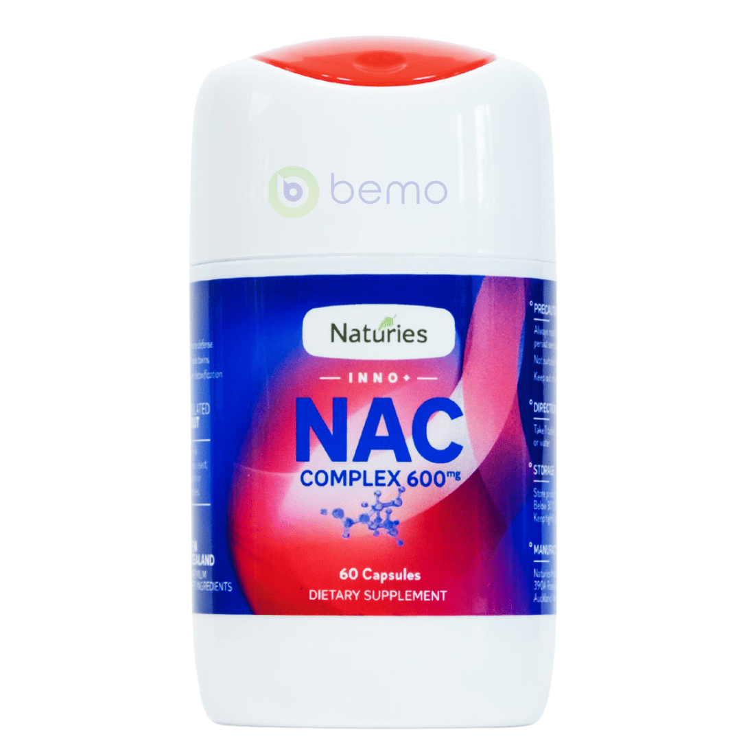 Naturies, NAC N-Acetyl L-Cysteine Complex, 600mg, 60 Tabs (7559096598780)