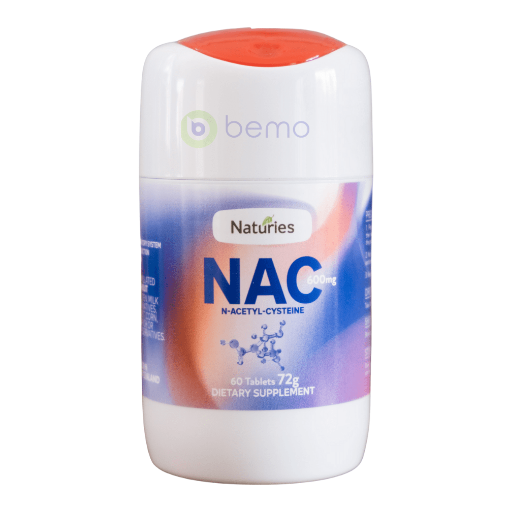 Naturies, NAC N-Acetyl L-Cysteine Complex, 600mg, 60 Tabs (7559096598780)