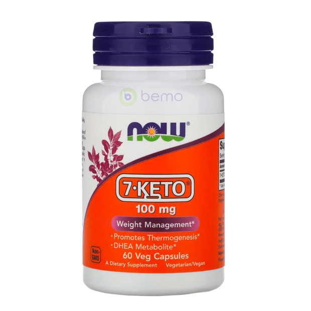 Now Foods, 7-Keto 100mg, 60VCs (7866459816188)