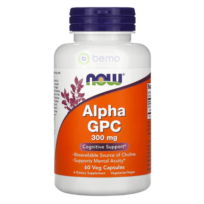 Now Foods, Alpha GPC 300mg, 60 Vcaps (7858767495420)