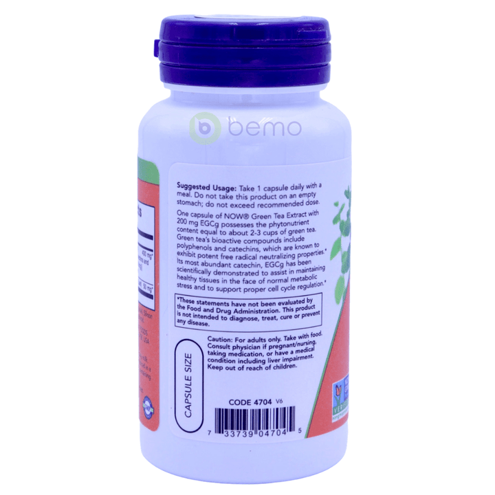 Now Foods, EGCg, Green Tea Extract, 400 mg, 90 Veg Capsules - bemo (4422473416844)