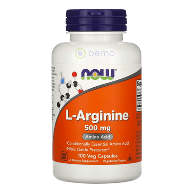 Now Foods, L-Arginine 500mg, 100 Caps (7858767921404)