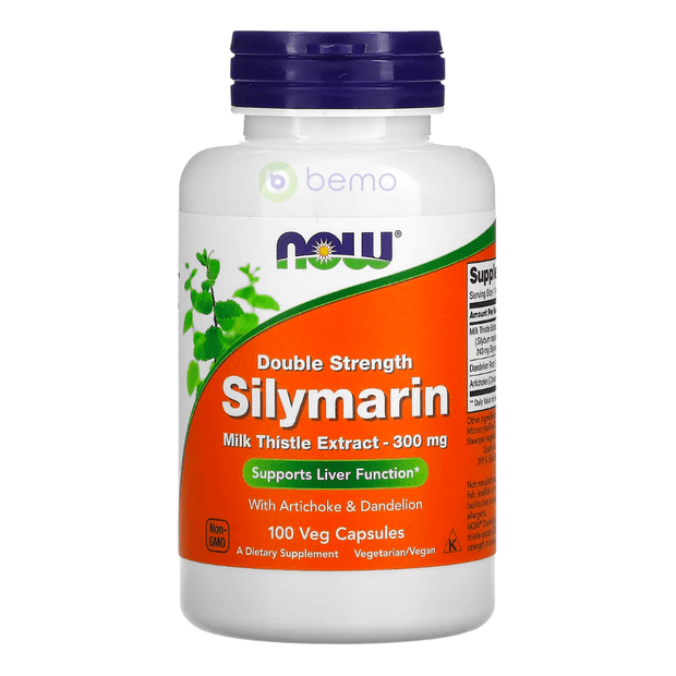 Now Foods, Milk Thistle Extract, Double Strength, 300mg, Silymarin, 100 Veg Capsules (7740147925244)