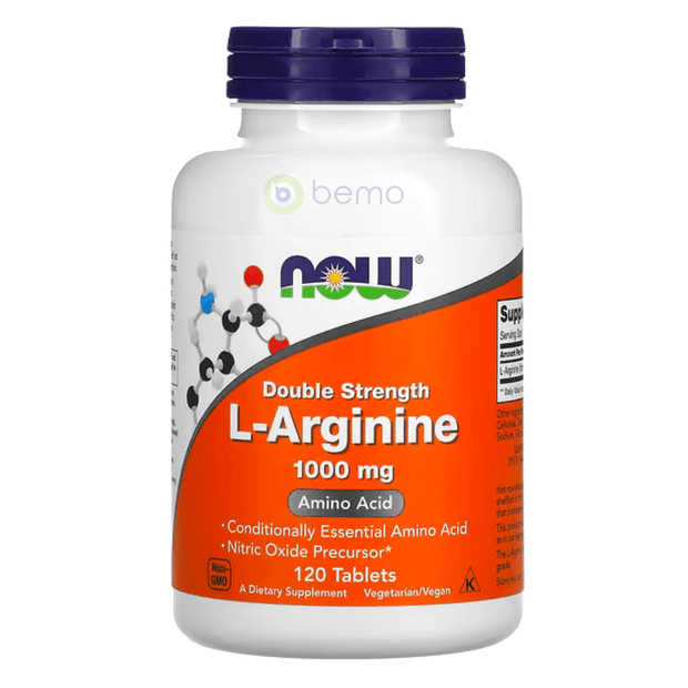 Now Foods, L-Arginine 1000mg, 120 Tablets (7858767888636)