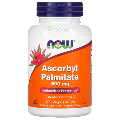 Now Foods, Ascorbyl Palmitate 500mg, Antioxidant Protection, 100 Vege Caps (7866459750652)