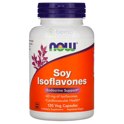 Now Foods, Soy Isoflavoness, Endocrine Support, 60mg, 120 Veg Caps (7866459685116)