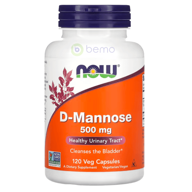 Now Foods, D-Mannose 500mg, 120 VCaps (8008879472892)
