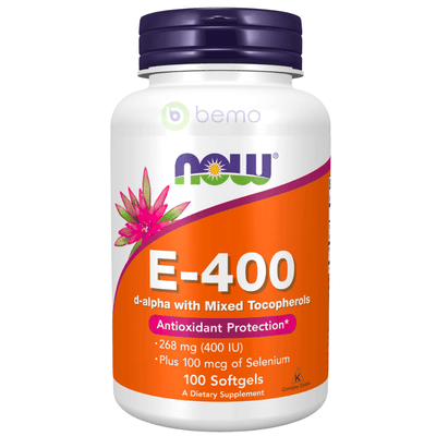 Now Foods, E-400 (Mixed Tocopherols), 100 SoftGels (7964182577404)