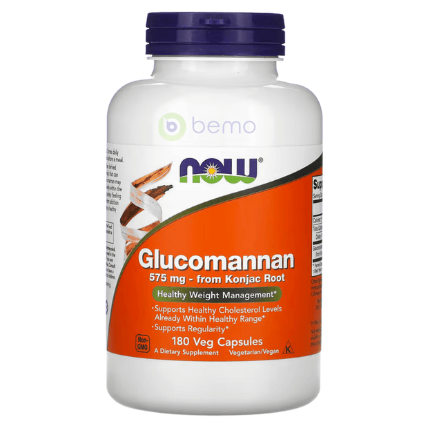 Now Foods, Glucomannan 575mg, 180 Caps (8008879571196)