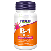 Now Foods, B-1, 100 mg, 100 Tablets (4428897353868)