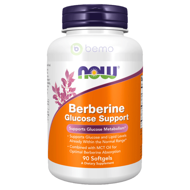 Now Foods, Berberine Glucose Support, 90 Softgels (7594657251580)