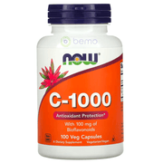 Now Foods, C-1000, With 100mg of Bioflavonoids, 100 Veg Capsules (4428637864076)