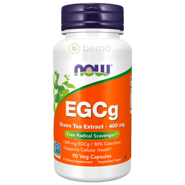 Now Foods, EGCg, Green Tea Extract, 400 mg, 90 Veg Capsules (4422473416844)