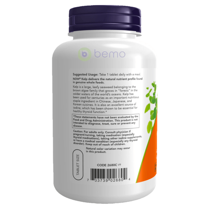 Now Foods, Kelp, 150 mcg, 200 Tablets (4422659342476)