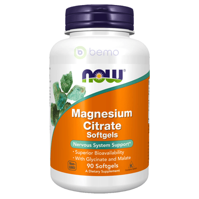 Now Foods, Magnesium Citrate, 90 Softgels (4424217034892)