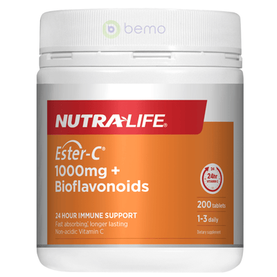Nutra-Life, Ester C 1000mg + Bioflavonoids, 200 tabs (5673210970276)