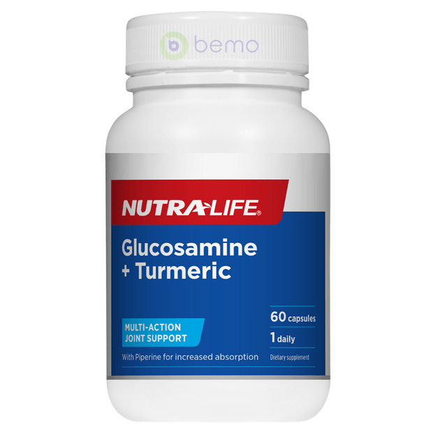 Nutra-Life, Glucosamine + Turmeric, 60 caps (5673213296804)