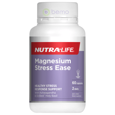 Nutra-Life, Magnesium Stress Ease, 60 caps (5673215623332)