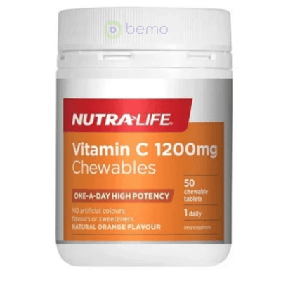 Nutra-Life, Vitamin C 1200mg Chewables, 50 tabs (5673214476452)