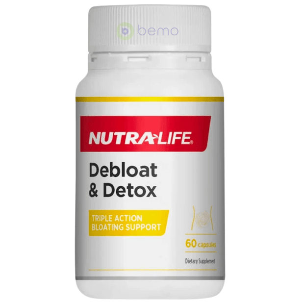 Nutra Life, Debloat & Detox, 60 Capsules (7866460045564)