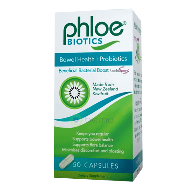 Phloe, Biotics Bowel Health + Probiotics, 50 Caps (8008883765500)