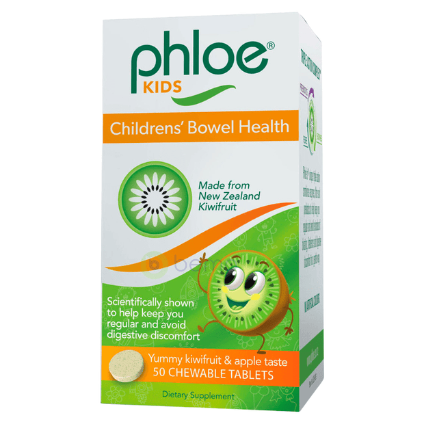 Phloe, Kids Bowel Health, 50 Chewable Tabs (8008883732732)
