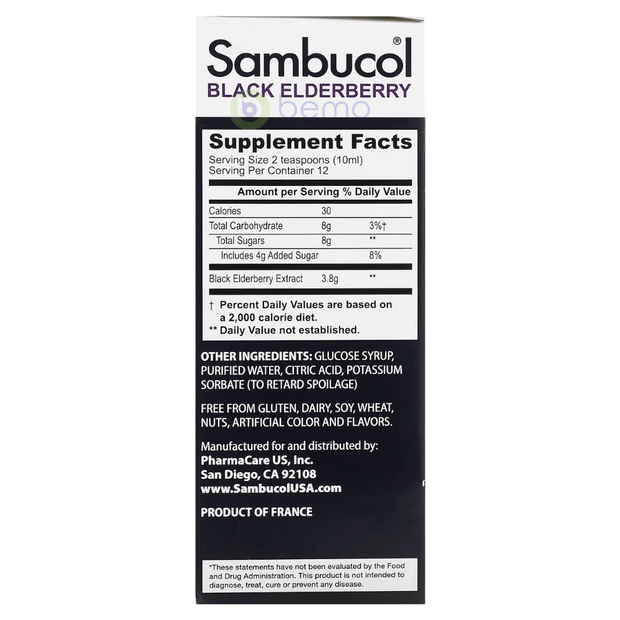 Sambucol, Black Elderberry Syrup, Original Formula, 120 ml (4414567645324)