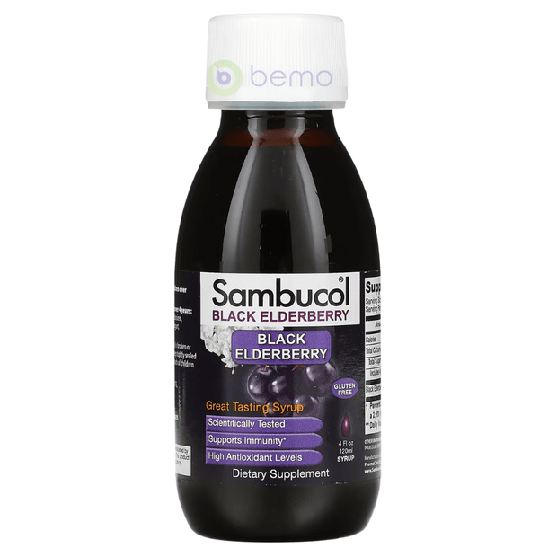 Sambucol, Black Elderberry Syrup, Original Formula, 120 ml (4414567645324)