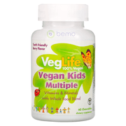 VegLife, Vegan Kids Multi-Vitamin, Berry, 60 Chews (5378981331108)