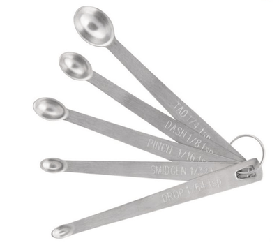 Mini Increment Measuring Spoons for Tad, Dash, Pinch, Smidgen & Drop