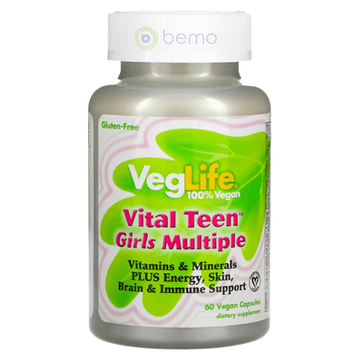 VegLife, Vital Teen, Girls Multiple, 60 Vegan Capsules (7981803110652)