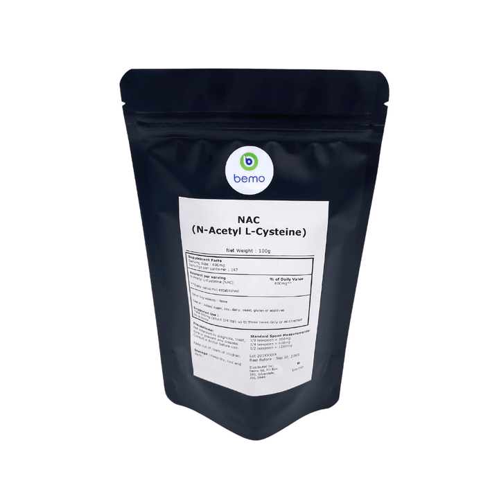 bemo, NAC, N-Acetyl L-Cysteine, 100g (7022426980516) (9005455245564)